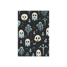 DistinctInk Garden & House Banner / Flag with Ghastly Skeletal Shadows Design for Halloween