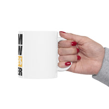 DistinctInk Glossy White Coffee / Tea Mug - Gym Now Tacos Later