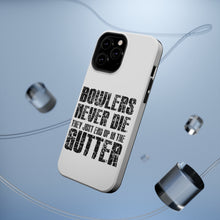 DistinctInk ToughCase for Apple iPhone, Compatible with MagSafe Charging - Bowlers Never Die They End Up In The Gutter