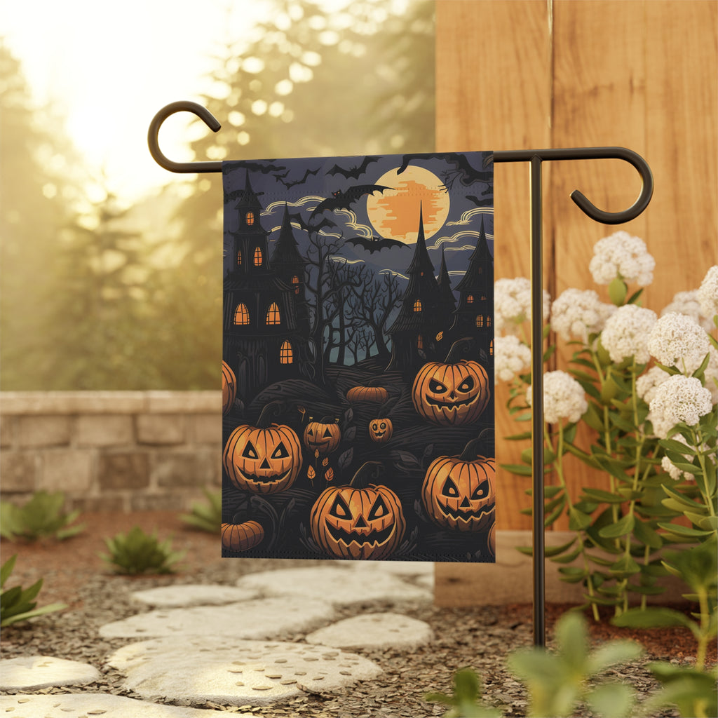 Garden & House Banner Flag with Spooky All Hallows' Eve Design for Halloween, view 5