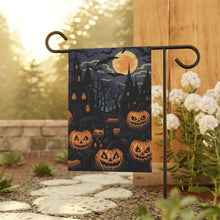 DistinctInk Garden & House Banner Flag with Spooky All Hallows' Eve Design for Halloween