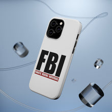 DistinctInk ToughCase for Apple iPhone, Compatible with MagSafe Charging - FBI Fanatic Boxing Individual