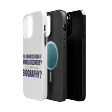 DistinctInk ToughCase for Apple iPhone, Compatible with MagSafe Charging - Guinness Book Of Records - My Biography