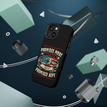 DistinctInk Tough Case for iPhone, Compatible with MagSafe Charging | Trump - Promises Made, Promises Kept | Conservative
