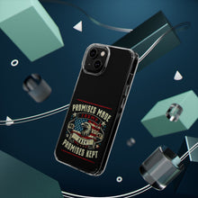 DistinctInk Hybrid (Acrylic/TPU) Clear Slim Fit Case for Apple iPhone | Trump: Promises Made, Promises Kept - Conservative
