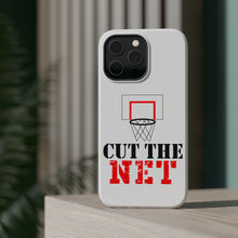 DistinctInk ToughCase for Apple iPhone, Compatible with MagSafe Charging - Cut the Net Basketball