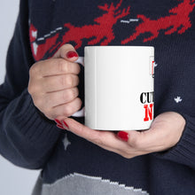 DistinctInk Glossy White Coffee / Tea Mug - Cut the Net Basketball