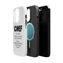 DistinctInk ToughCase for Apple iPhone, Compatible with MagSafe Charging - Chef Definition - Magic in the Kitchen