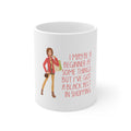 Glossy White Coffee / Tea Mug - Beginner at Some Things Black Belt in Shopping