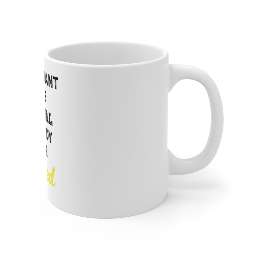 Glossy White Coffee / Tea Mug - IF You Want to be Original Be Ready to be Copied, view 3