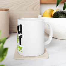 DistinctInk Glossy White Coffee / Tea Mug - You Got Served Tennis