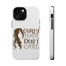 DistinctInk ToughCase for Apple iPhone, Compatible with MagSafe Charging - Curly Hair Don't Care