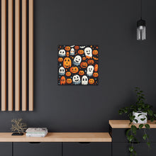 DistinctInk Canvas Wall Art with Spooky Halloween Night for Halloween
