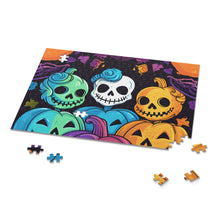 DistinctInk Jigsaw Puzzle with Creating Lasting Memories Design for Halloween  LGBTQ+ Pride
