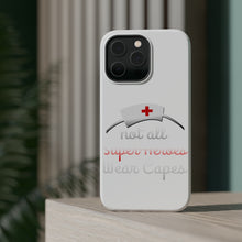 DistinctInk ToughCase for Apple iPhone, Compatible with MagSafe Charging - Nurse - Not All Super Heroes Wear Capes