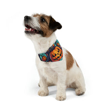 DistinctInk Adjustable Pet Banana Collar with Trick or Treat Parade Design for Halloween