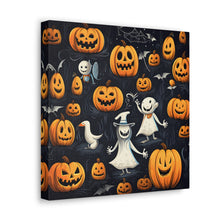 DistinctInk Canvas Wall Art with The Halloween Spell for Halloween