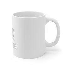 DistinctInk Glossy White Coffee / Tea Mug - My Life Mainly Consists of Ice Skating