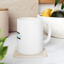 DistinctInk Glossy White Coffee / Tea Mug - Life Only Listens When I Talk In My Sleep