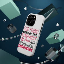 DistinctInk ToughCase for Apple iPhone, Compatible with MagSafe Charging - Strongest Women are Mechanical Engineers