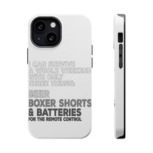 DistinctInk ToughCase for Apple iPhone, Compatible with MagSafe Charging - Can Survive with Only Beer Boxers Batteries