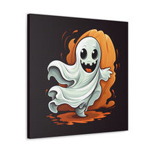 DistinctInk Canvas Wall Art with Silly Specter Sprites for Halloween