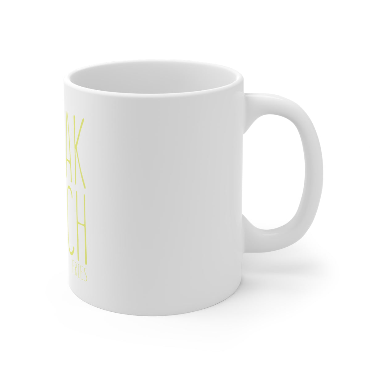 Glossy White Coffee / Tea Mug - I Speak French, view 3