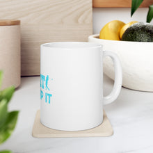 DistinctInk Glossy White Coffee / Tea Mug - Golf Grip It And Rip It