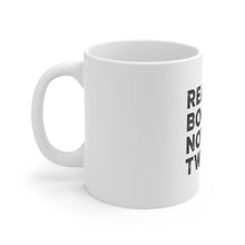 DistinctInk Glossy White Coffee / Tea Mug - Read Books, Not Tweets