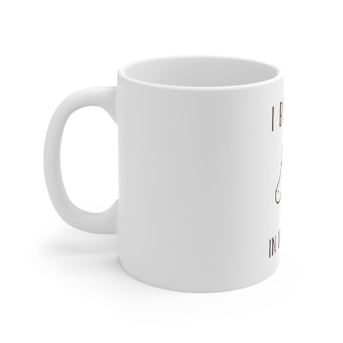 Glossy White Coffee / Tea Mug - I Believe in Unicorns, view 2