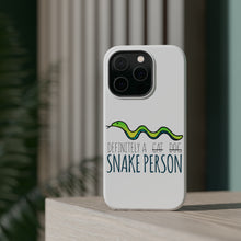 DistinctInk ToughCase for Apple iPhone, Compatible with MagSafe Charging - Definitely a Snake Person