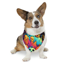 DistinctInk Adjustable Pet Banana Collar with The Joy of Connecting Design for Halloween LGBTQ+ Pride