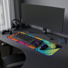 DistinctInk LED Gaming Mouse Pad with The Joy of Connecting Design for Halloween  LGBTQ+ Pride