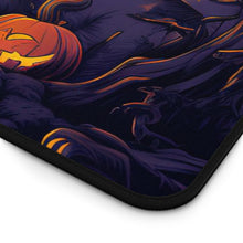 DistinctInk Desk Mat with Ghostly Ghouls in the Graveyard Design for Halloween
