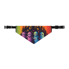 DistinctInk Adjustable Pet Banana Collar with Discover Your True Path Design for Halloween LGBTQ+ Pride