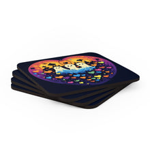 DistinctInk (Set of 4) Corkwood Coasters with A Life Of AdventureDesign for Halloween LGBTQ+ Pride