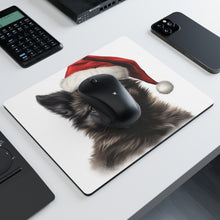 DistinctInk Mouse Pad - 1/4" Foam Rubber - Belgian Sheepdog Puppy Drawing