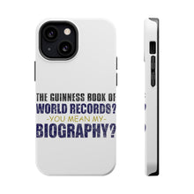 DistinctInk ToughCase for Apple iPhone, Compatible with MagSafe Charging - Guinness Book Of Records - My Biography