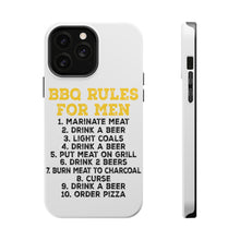 DistinctInk ToughCase for Apple iPhone, Compatible with MagSafe Charging - BBQ Rules for Men