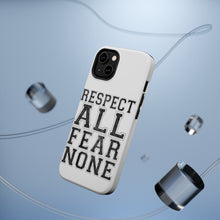 DistinctInk ToughCase for Apple iPhone, Compatible with MagSafe Charging - Respect All Fear None