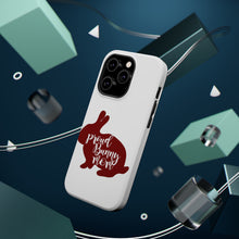 DistinctInk ToughCase for Apple iPhone, Compatible with MagSafe Charging - Proud Bunny Mom - Rabbit