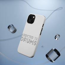 DistinctInk ToughCase for Apple iPhone, Compatible with MagSafe Charging - Addicted to Drums