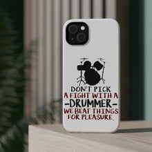 DistinctInk ToughCase for Apple iPhone, Compatible with MagSafe Charging - Don't Pick Fight with Drummer
