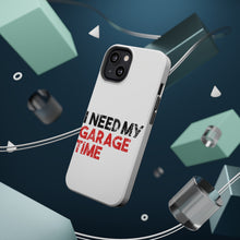 DistinctInk ToughCase for Apple iPhone, Compatible with MagSafe Charging - I Need My Garage Time