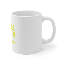 DistinctInk Glossy White Coffee / Tea Mug - Single Taken Busy Playing Baseball