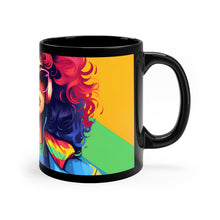 DistinctInk Black Coffee Mug - Living a Full Life for LGBTQ+ Pride