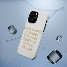 DistinctInk ToughCase for Apple iPhone, Compatible with MagSafe Charging - Drinking Driving Dangerous Guy Stole Beer