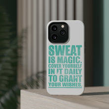 DistinctInk ToughCase for Apple iPhone, Compatible with MagSafe Charging - Sweat is Magic Cover Yourself Daily Grand Wishes