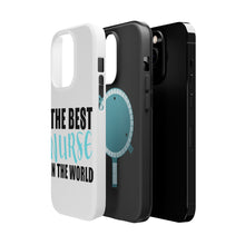 DistinctInk ToughCase for Apple iPhone, Compatible with MagSafe Charging - The Best Nurse In The World
