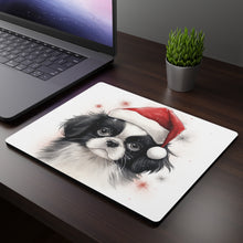 DistinctInk Mouse Pad - 1/4" Foam Rubber - Japanese Chin Puppy Drawing